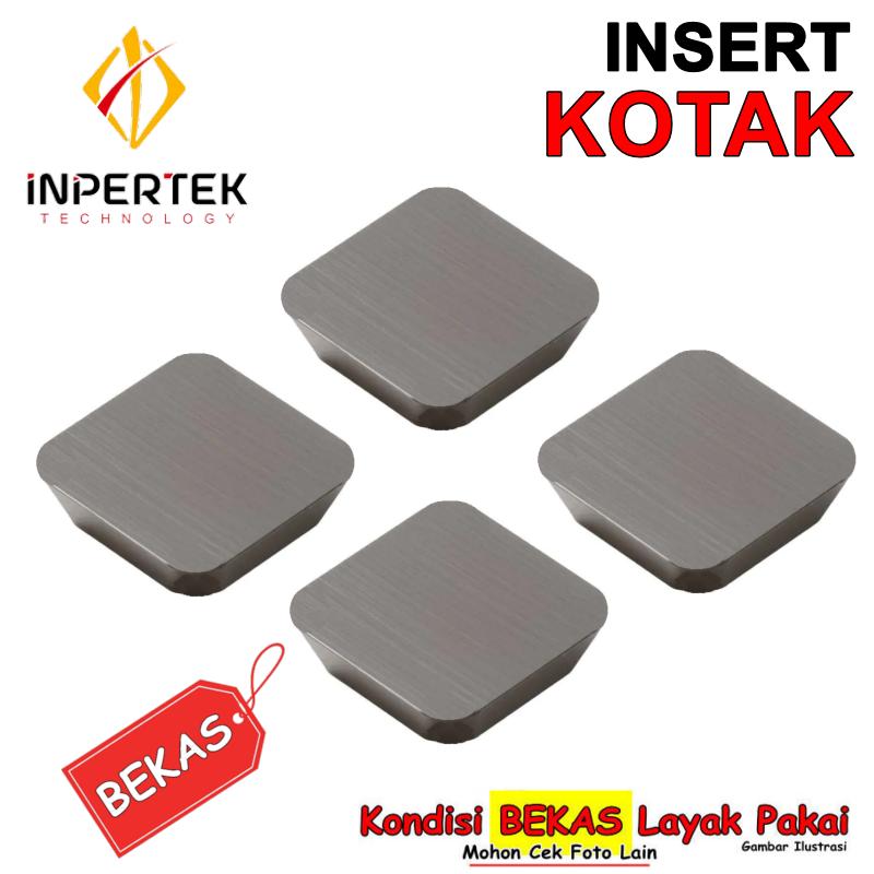 Insert Kotak SPKN 12 04 Pahat Milling Rapet Mata Mulus — Varian CERMET — foto asli 1