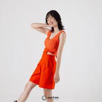 Gambar AUCTUS - Bonnie Short Pants - Orange, XS dari Auctus_NEW Kota Bandung 3 Tokopedia