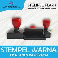 Gambar Stempel Flash / Stempel Warna Persegi Panjang dari Jaya Mandiri Print Online Kota Tangerang Selatan 1 Tokopedia