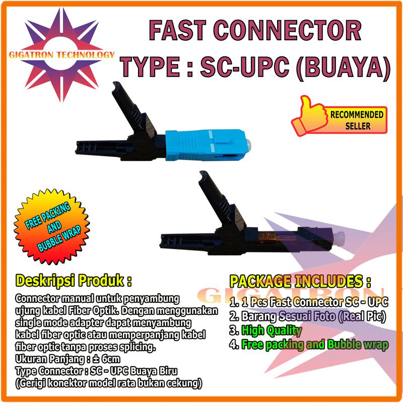 Fast Connector SC/UPC Fiber Optic / Konektor SC/UPC - Shop | Tokopedia