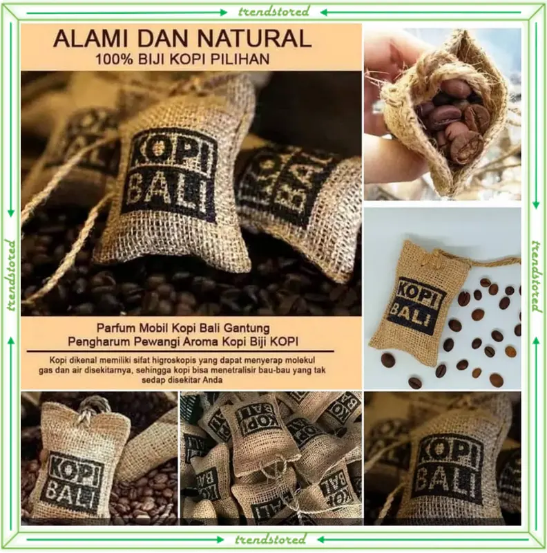 Pengharum Mobil Gantung Biji Kopi Bali Original: Segarkan Suasana dengan Aroma Kopi Asli! 2