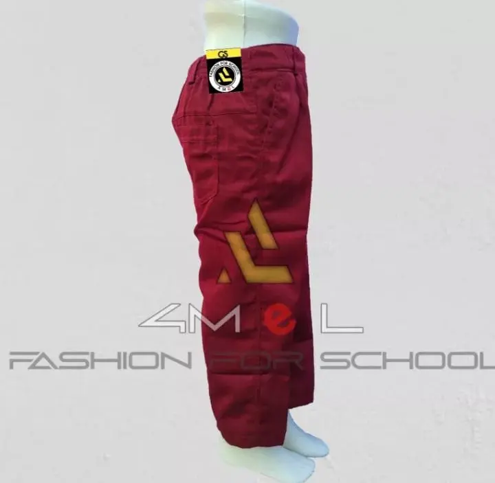 CELANA PANJANG MERAH SD CELANA SEKOLAH MERAH BAHAN KATUN DRILL SERAGAM SEKOLAH