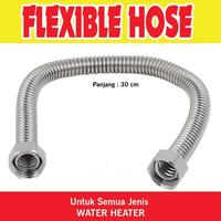 Gambar Flexibel Hose Pipa Sambungan Untuk Water Heater Stainless Steel dari kamarmandiku.com Kota Administrasi Jakarta Timur 2 Tokopedia