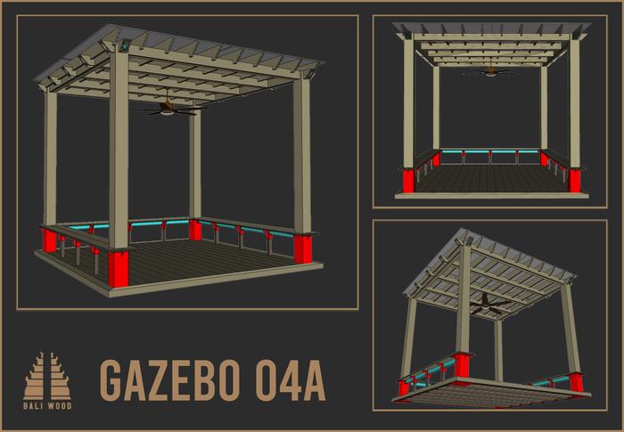 Gambar WPC Decking pesanan custom bisa untuk gazebo pergola facade outdoor dari Baliwood Kota Tangerang Tokopedia