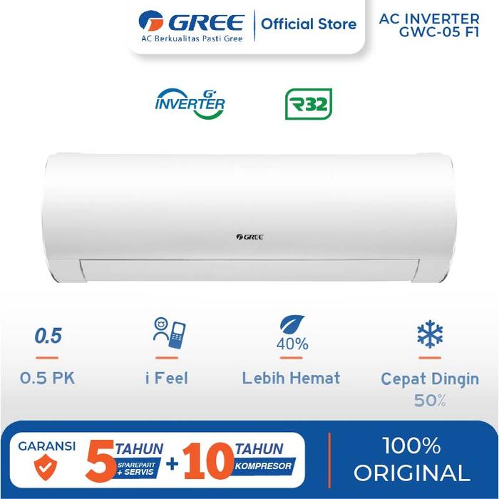 Gambar AC INVERTER GREE GWC-05F1/S dari NAGATARA 3 ELEKTRONIK Kota Surakarta Tokopedia