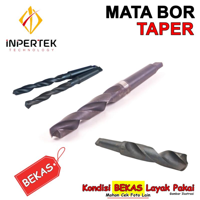 Mata Bor 29mm Drill 29 MT3 Bor Taper HSS 29 mm Bor Besi Bekas 29 Mulus — Varian 29.0X255 foto 1
