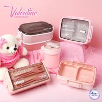Gambar Lunchbox Seri Valentine Gift Kotak Makan & Hadiah Color Pink - Paket 1 - A.0238 dari Ollahomeliving Kota Bogor 3 Tokopedia
