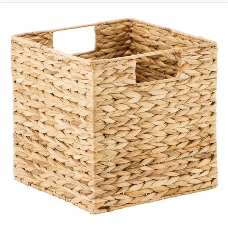 waterhyacinth square storage basket / keranjang anyaman enceng gondok 1