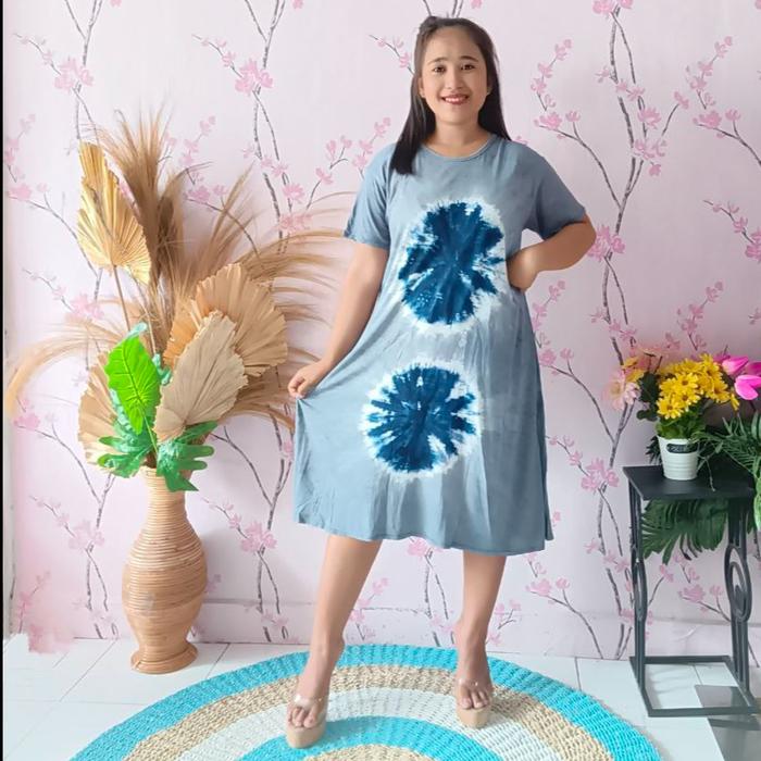Gambar Dress Wanita Bali XXL Jersey Circle - Daster Dress Jersey Bali dari FASKORA DASTER & MUKENA Kota Denpasar Tokopedia