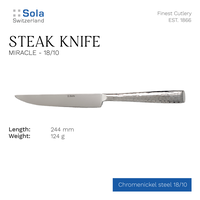Gambar Sola Miracle - Pisau Steak Stainless Steel 18/10 - 1 pcs dari Kumala Home & Kitchen Kota Administrasi Jakarta Barat 2 Tokopedia