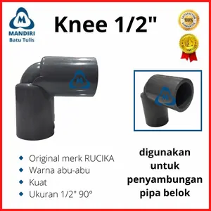 Elbow L RUCIKA AW 1/2" inch Pvc - Keni Knee Knie Kenie Belokan Pipa