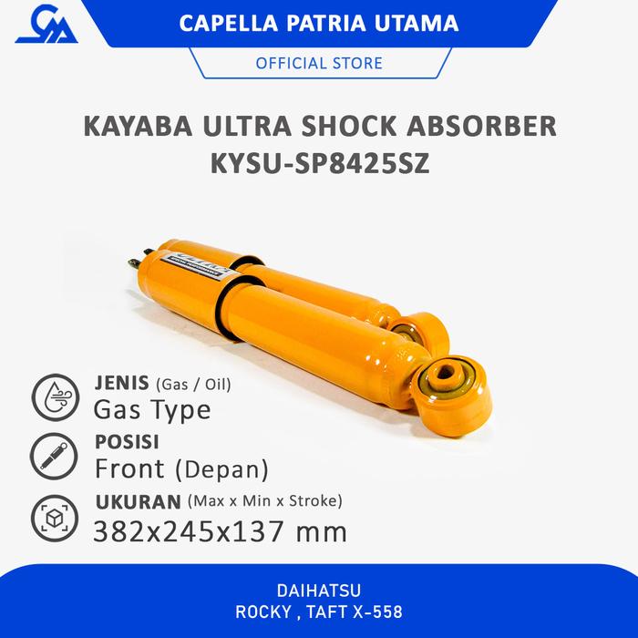 Gambar SHOCK KAYABA ULTRA KYSU-SP8425SZ ROCKY TAFT X-558 FRONT (DELIVERY) dari Capella Patria Utama Kota Medan Tokopedia