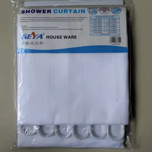 kain Curtain kain hordeng kamar mandi ukuran 200cmx200cm warna putih