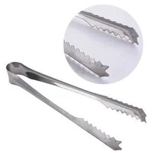 Capitan Es Batu Stainless Steel / Jepitan Makanan Serbaguna