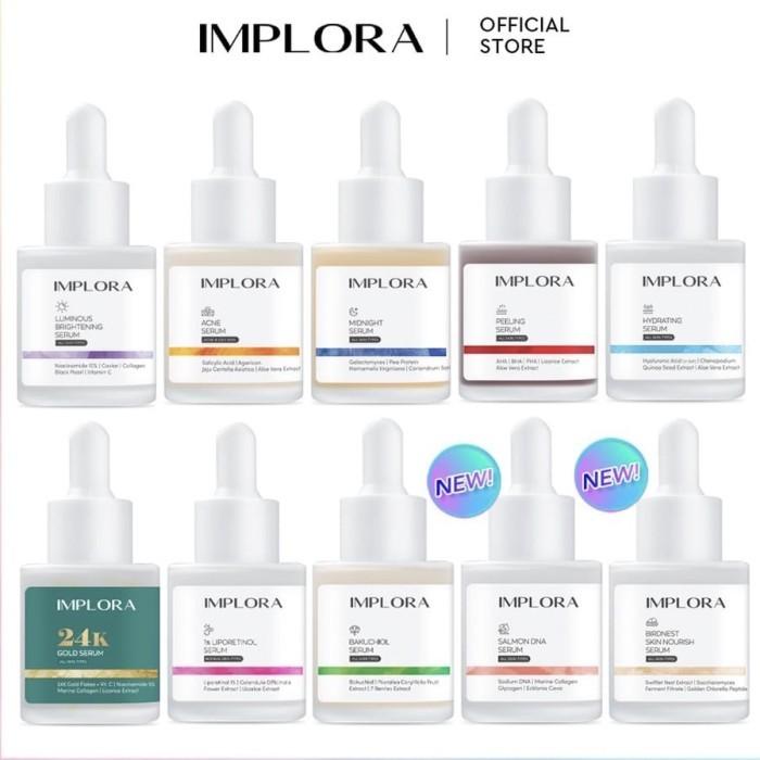 Gambar SERUM IMPLORA ACNE HYDRATING LUMINOUS MIDNIGHT PEELING - SERUM WAJAH dari queenbee kosmetik Kota Cirebon Tokopedia