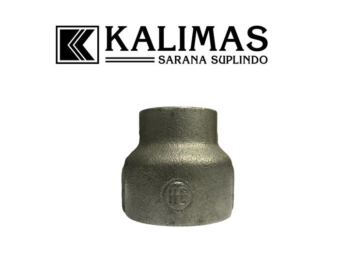 Gambar Reducer / V. Sock Galvanis Besi d. 1 1/2" x 1" Drat BSPT (Import) dari kalimas.online Kota Administrasi Jakarta Pusat Tokopedia