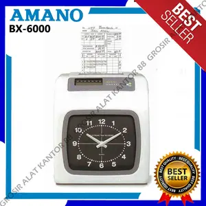 Amano BX6000 Mesin Absensi Kartu BX 6000 Absensi Ceklok Backup Baterai