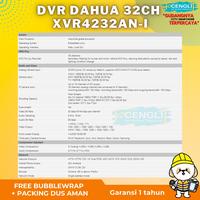 Gambar DVR DAHUA 32CH 2MP DH-XVR4232AN-I Penta-brid 1080N/720P 1U 2HDD - DH-XVR4232AN-I, DVR SAJA dari Cengli Store Kota Surabaya 2 Tokopedia