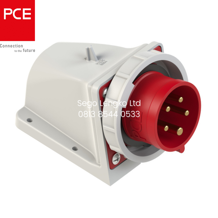 Jual CEE Wall Mounted Plug 32A 5P (3P+N+E) 6H 400V IP67 5252-6 PCE ...