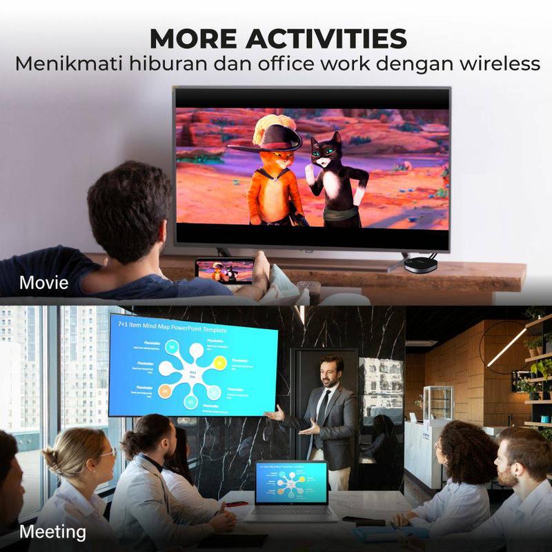 Wireless HDMI Audio Video Receiver Display TV 4K 60Hz PX WFD-4K ULTRA 5