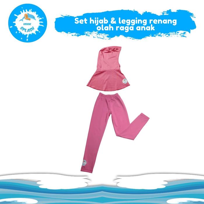 Gambar Paket Hijab Sport Dan Legging Olahraga Anak KIDDIE SPLASH - Hijab S, Legging S dari kiddiesplashofficial Kota Administrasi Jakarta Barat Tokopedia