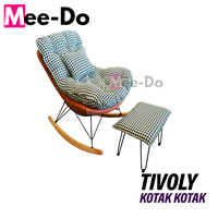 Gambar Kursi Goyang Meedo Minimalis Bangku Malas - TIVOLY-COKLAT dari Mee Do Kota Bekasi 5 Tokopedia