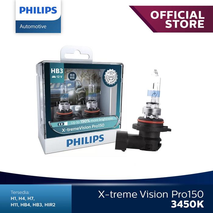 Gambar Philips X-treme Vision Pro150 HB3 Lampu Hologen - 9005XVP dari PHILIPS AUTOMOTIVE Kota Administrasi Jakarta Utara Tokopedia