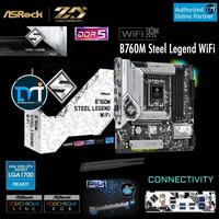 Gambar ASRock B760M Steel Legend WiFi - [Socket 1700, B760, DDR5, m-ATX] dari Duta Mandiri Infokom Kota Administrasi Jakarta Pusat 1 Tokopedia