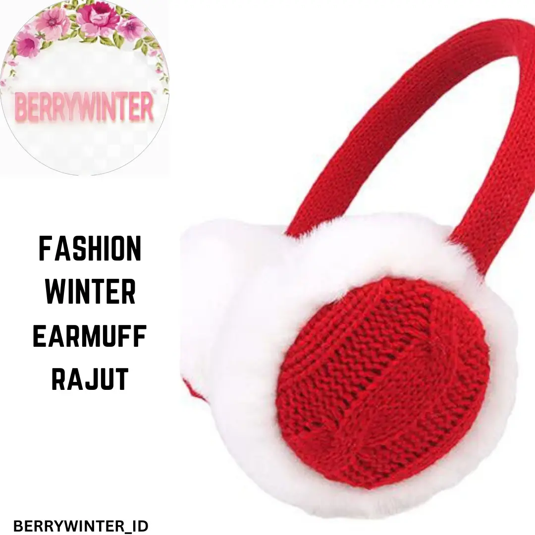 EARMUFF EARWARM PENUTUP TELINGA RAJUT BULU HANGAT MUSIM DINGIN
