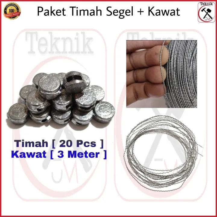 PAKET Timah Segel 10mm 20 PCS - Kawat Segel 1,2mm 3 METER PL - Shop ...