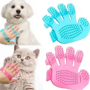 Sisir mandi Bulu Kucing Anjing 11.5x11cm tapak tangan karet WMO BC1501