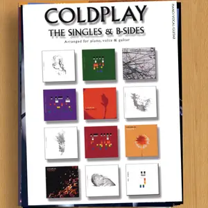 Buku Partitur Piano Vocal Guitar Coldplay - The Singles & B-Sides