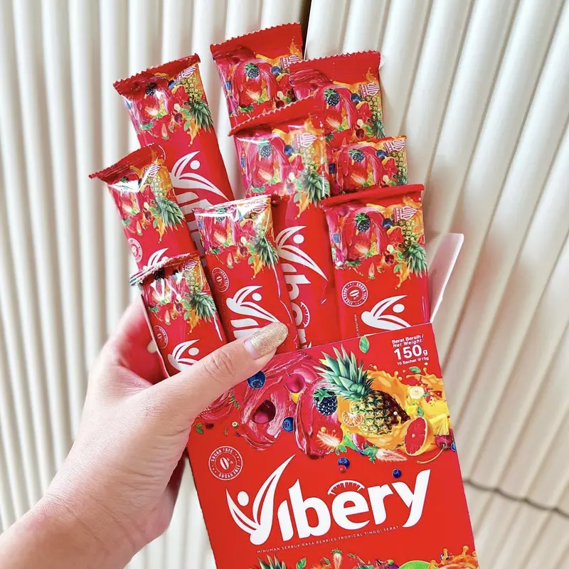 Vibery no sugar tropical tinggi serat drink 1