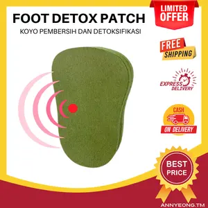[10 PCS] Foot Detox - Plester Kaki Herbal Penghilang Racun Tubuh Detok