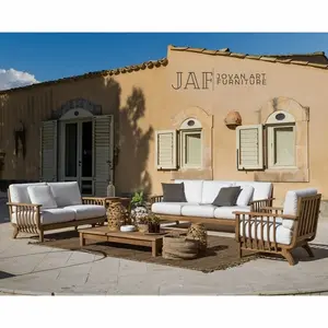 Set Kursi Tamu Outdoor Indoor Sofa Tamu Garden - Jovan Art Furniture Meja Kayu Jati Busa