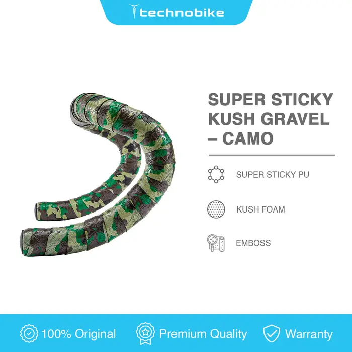 Gambar Bartape Supacaz Super Sticky Kush Gravel Tape Sepeda - Camo dari Technobike Kota Administrasi Jakarta Barat 5 Tokopedia