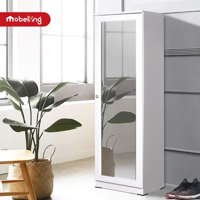 Gambar Mobeliving - Rak Sepatu Kaca - Furniture Tempat Sepatu Minimalis dari Mobeliving Furniture Kab. Bogor Tokopedia