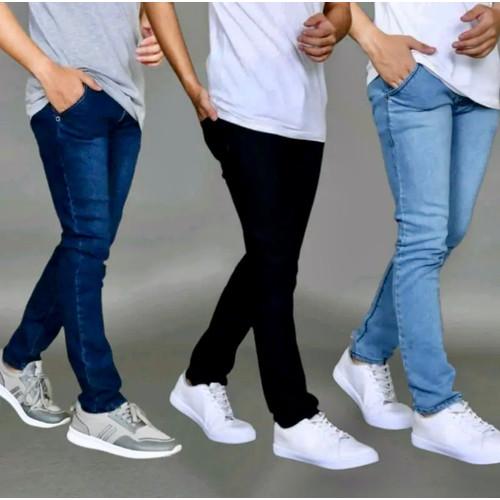 Gambar celana jeans BIRU NAVY skinny slimfit panjang pria / 27-32 /Braga dari Toko serba 80 Kota Surabaya Tokopedia