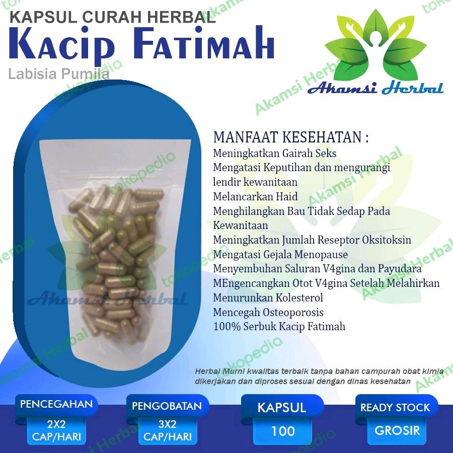 KACIP FATIMAH 100 Kapsul Curah Herbal Kewanitaan Libido Menopause Haid