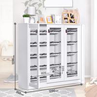 Gambar Rak Sepatu Putih - Furniture Kaca Akrilik Minimalis dari Mobeliving Furniture Kab. Bogor 2 Tokopedia