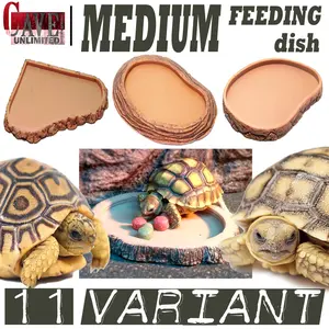 FEEDING DISH FEEDINGDISH 11 VARIAN TEMPAT MAKAN MINUM TORTOISE SULCATA PARDALIS IGUANA BEARDED DRAGON KELOMANG WADAH MAKANAN REPTILE
