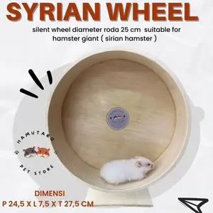 Roda hamster wheel hamster 25 cm roda hamster syirian 25 cm model kayu