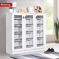 Gambar Rak Sepatu Putih - Furniture Kaca Akrilik Minimalis dari Mobeliving Furniture Kab. Bogor 1 Tokopedia