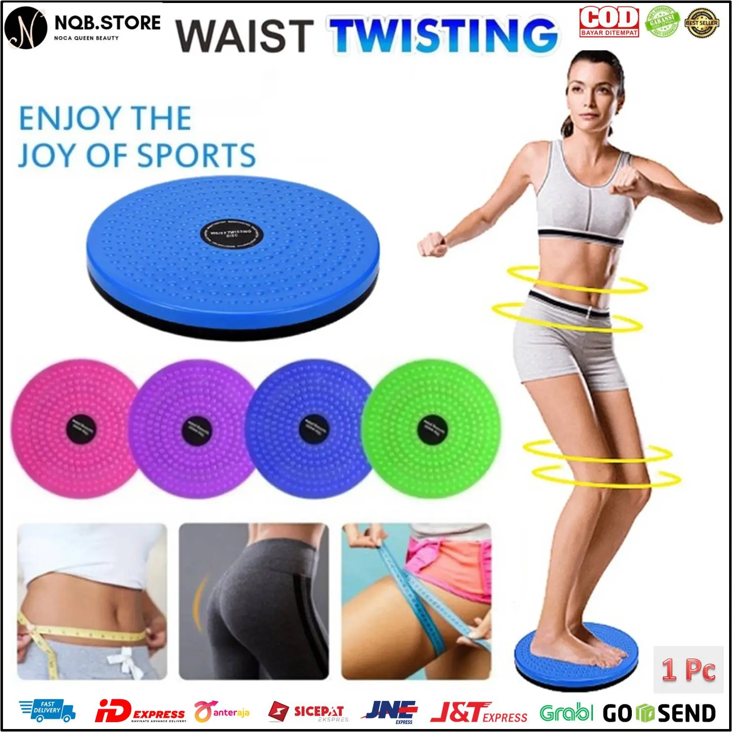 Piring Senam Waist Twisting Disc Alat Olahraga Putar Pelangsing Tubuh