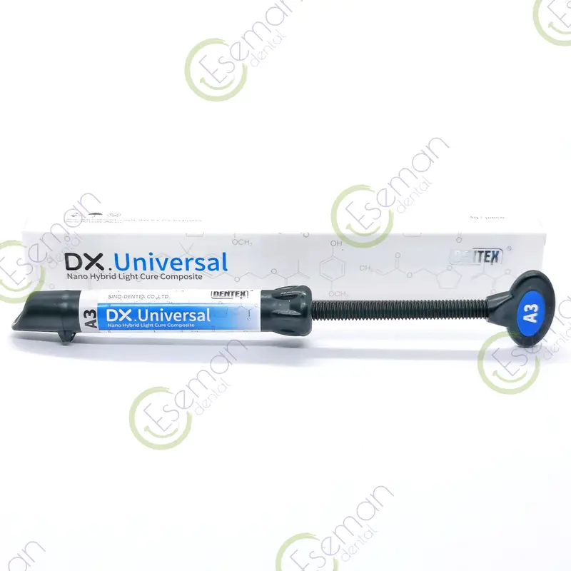 DX Universal Nano Hybrid Composite Komposit Dentex Dental Gigi A1 A2 A3 A3,5 Tumpat Tambal Veneer Dokter Gigi mirip Tokuyama Palfique 3M Filtek Micerium Clearfil 3