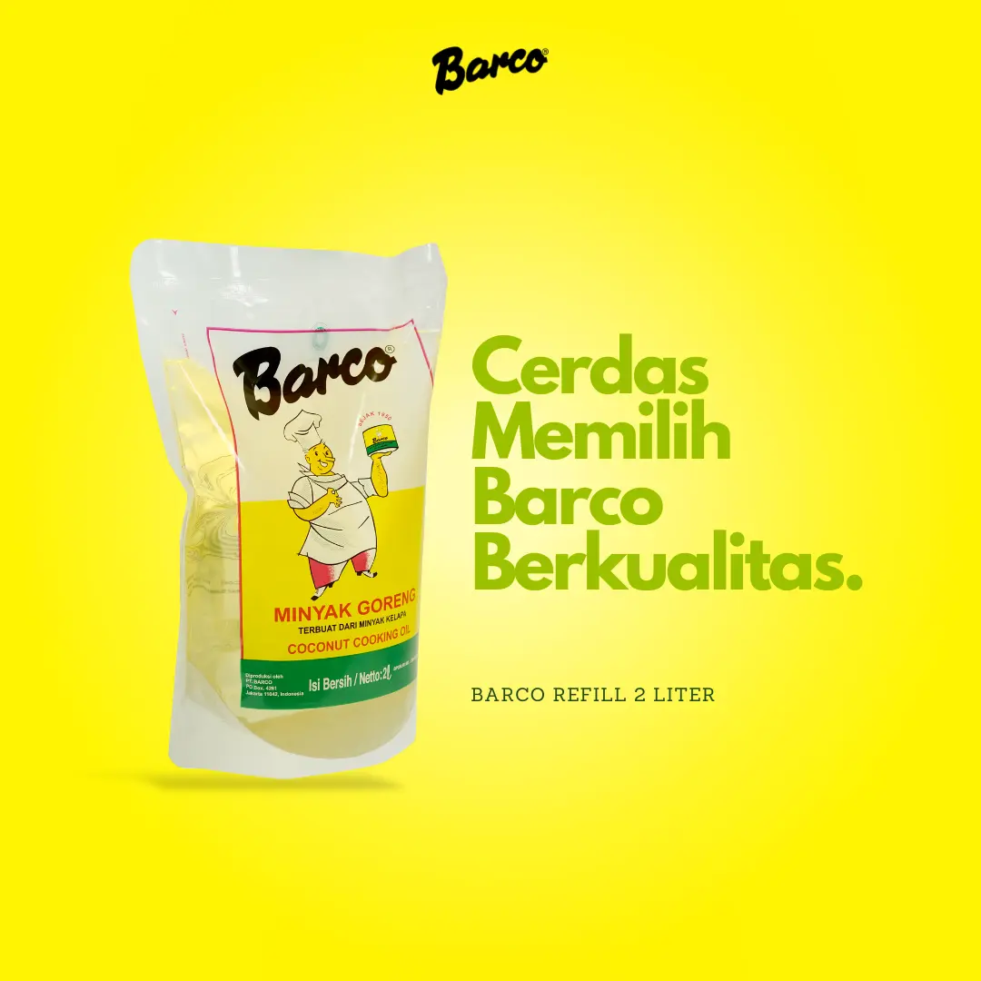 Barco Minyak Goreng kelapa Pouch 2 ltr