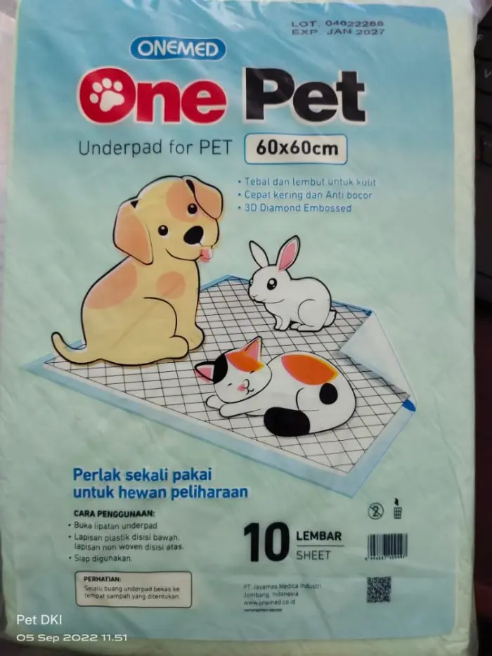 Underpad Toilet / Tatakan Kencing Kucing 1 Pcs