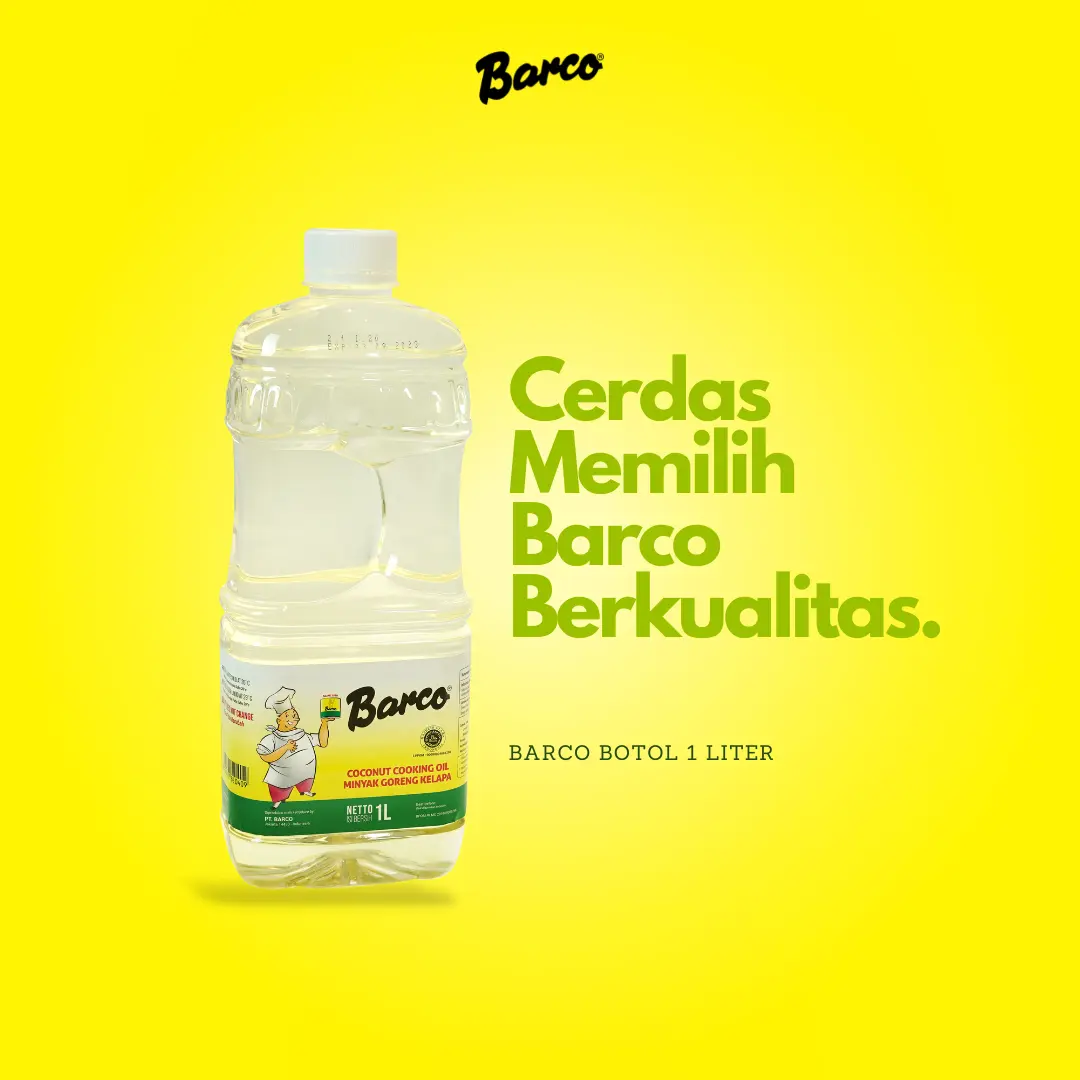 Barco Minyak Goreng Kelapa Bottle 1 Ltr