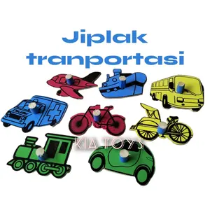 Mainan Edukasi Anak, Ape paud/TK, Jiplak Benda. Transportasi