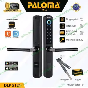 PALOMA DLP 5121 DIGITAL LOCK SMART SLIM DOOR FRAME ALUMUNIUM WIFI